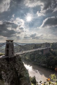 Scenic view of bridge against sky