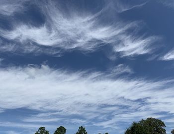 Low angle view of clouds in sky