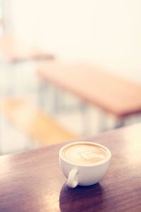 Close-up of coffee on table