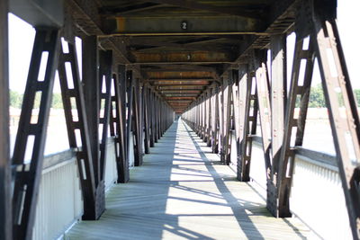 View of corridor in row