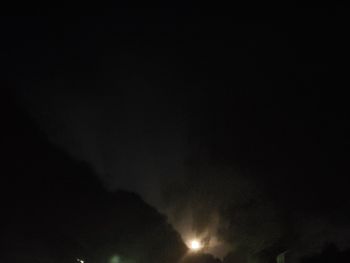 Low angle view of sky at night