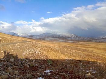 Scenic view of landscape against sky