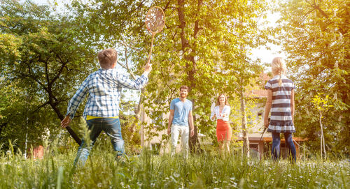 People in park