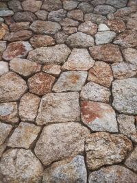 Full frame shot of cracked stone