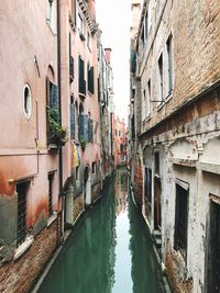 Canal amidst buildings in city