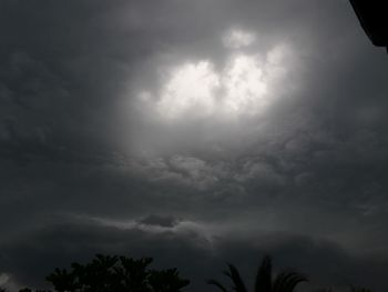 Low angle view of cloudy sky