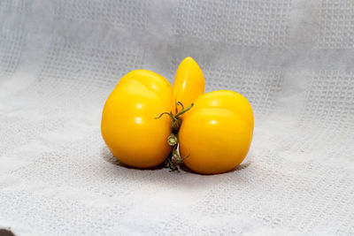 Close-up of orange on table