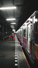 Railroad station platform