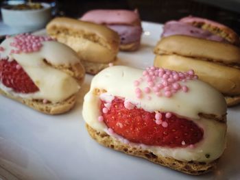 Close-up of dessert in plate