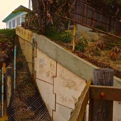 Built structure with trees in background