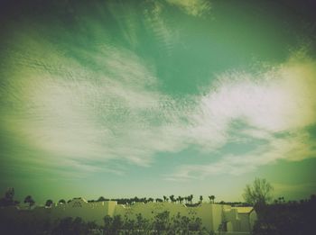 Low angle view of cloudy sky