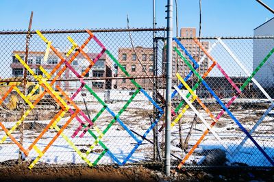 View of chainlink fence