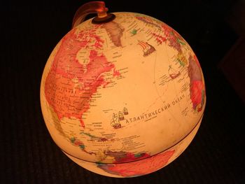 Close-up of text on black background