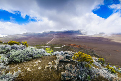 Scenic view of landscape against sky
