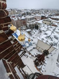 High angle view of cityscape