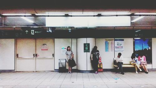 View of empty subway