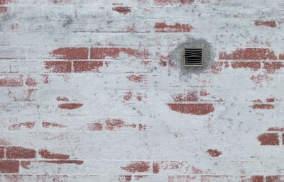 Full frame of red brick wall