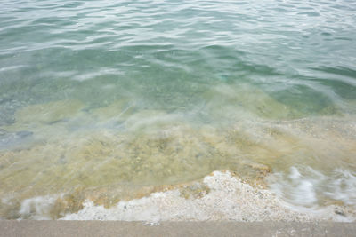 High angle view of beach