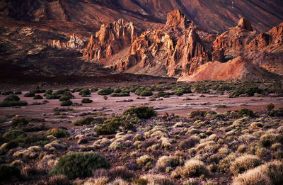 View of el teide volcano