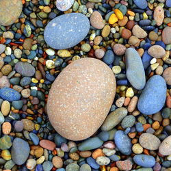 Full frame shot of pebbles