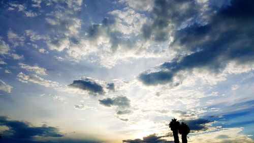 Low angle view of cloudy sky