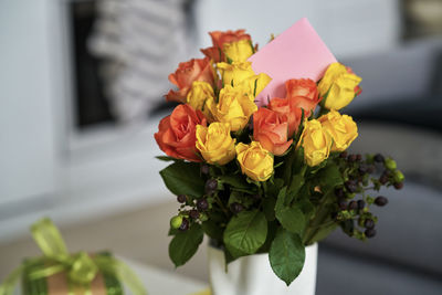 Close-up of red rose