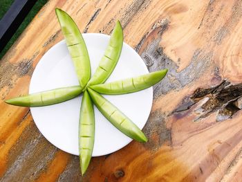 Close-up of food on table