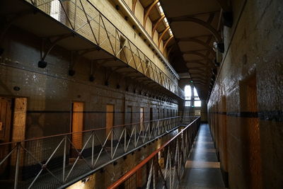 Empty corridor of building