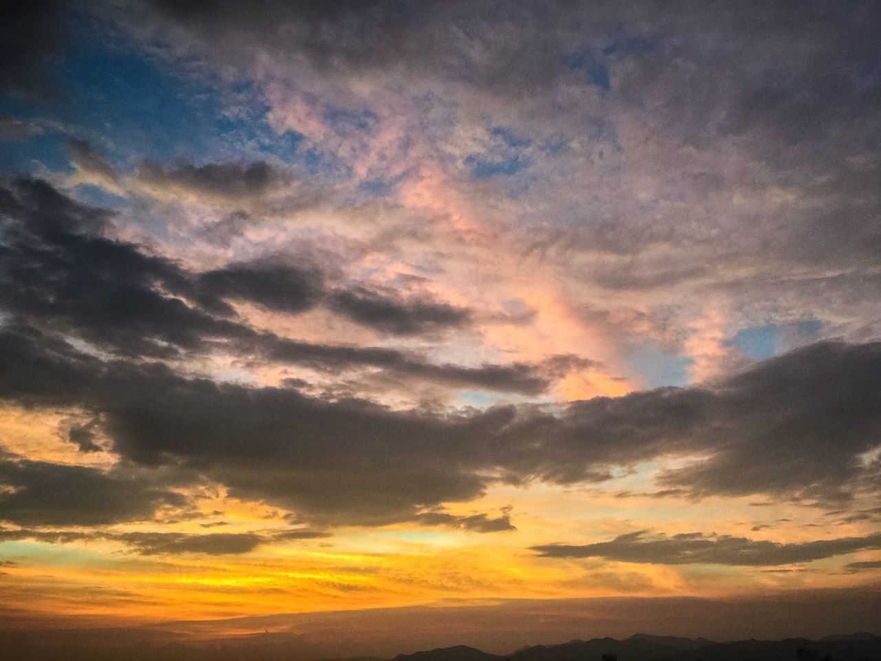 DRAMATIC SKY DURING SUNSET