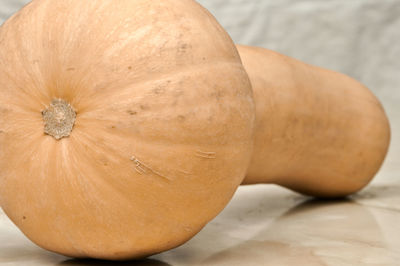 Close-up of pumpkin on table