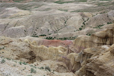 Rock formations in desert