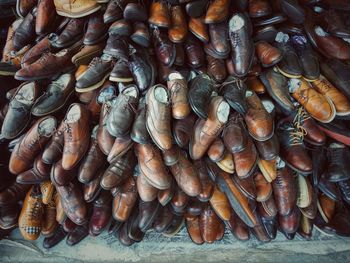 Full frame shot of roasted for sale at market