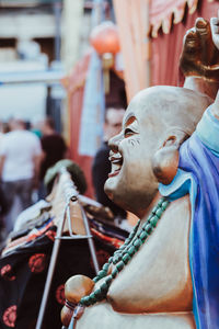 Close-up of statue