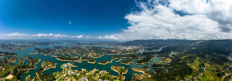 Panoramic view of landscape against sky