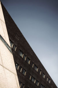 Low angle view of building against clear sky