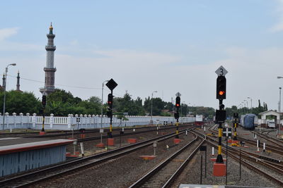 View of railroad tracks