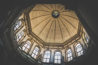 Low angle view of ceiling