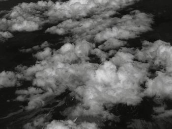 Aerial view of clouds in sky