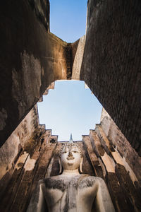 Low angle view of a statue