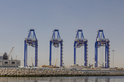 New container terminal at walvisbaai, a coastal town in namibia