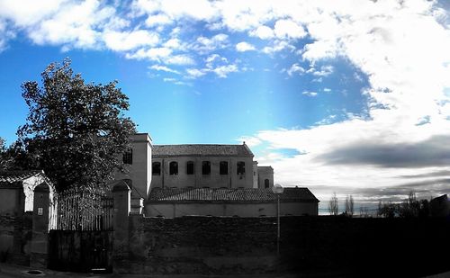 Low angle view of building against sky