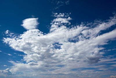 Low angle view of clouds in sky