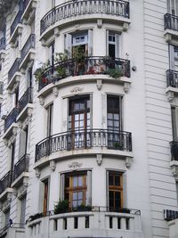 Low angle view of building in city