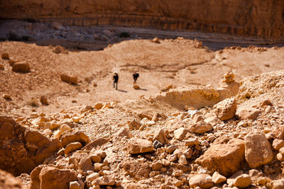 View of rocks on mountain