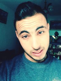 looking at camera