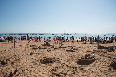 Group of people at beach