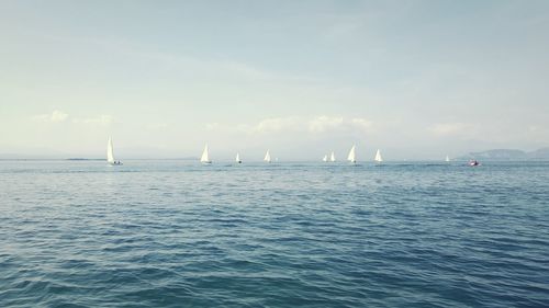 Scenic view of sea against sky