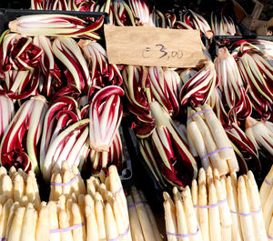 Close-up of vegetables for sale in market