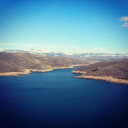 Scenic view of calm lake