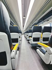 Interior of train